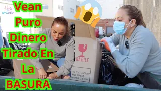 Increible Vean Puro Dinero Tirado En La Basura Que Tiran las Tiendas En USA😱🇺🇸😳#NoemyBLaSalvadoreña