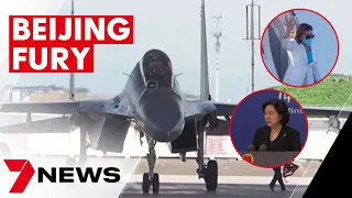 Taiwan surrounded by China’s military might in a show of force | 7NEWS