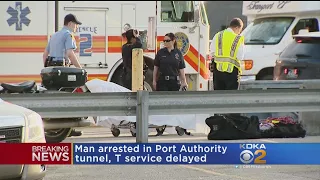 Man Walking In Tunnel Delays Port Authority T Service
