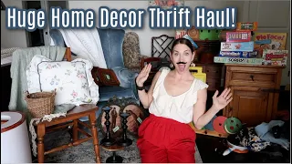 Huge Home Decor Thrift Haul! Second Hand Furniture, Home Decor, & More! Antique Finds Galore!
