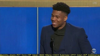 Giannis Antetokounmpo wins 2019 NBA League MVP | FULL SPEECH | 2019 NBA Awards