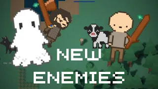 New enemies in my pixel art indie game dev progress in april