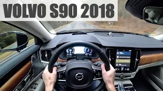 2018 Volvo S90 T8 Polestar, 4K POV TEST: Hybridní limuzína