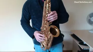 How to play G Blues riffs and licks on Saxophone (Saxophone Lesson BC408) -  ear training