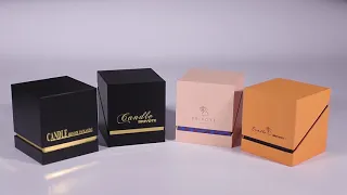 How to make candle box at home? luxury candle jars with lid reed diffuser soap packaging gift box