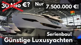 Inexpensive luxury yachts through series construction.  SUPERYACHT 2024 Sunseeker 90 Ocean 2024.