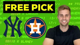 7/9/21 Astros Yankees Free Pick Prediction