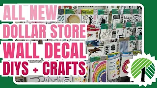 5 NEW Dollar Tree Wall Decal Crafts