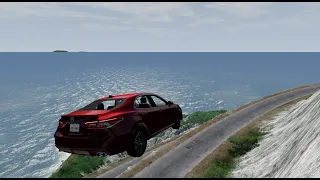 Cliff Crashes #4 - BeamNG.Drive [Realistic Crashes]