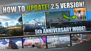 🤩 2.5 Biggest Update : 5th Anniversary-Imagiversary Map | How To Update 2.5 Version In Pubg Mobile