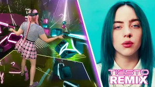 Billie Eilish - Bad Guy Tiësto Remix [Beat Saber Mixed Reality]