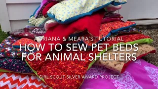 How To Sew Pet Beds For Animal Shelters