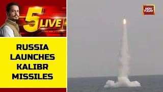 Russia Fires Kalibr Missiles From Submarine, Striking Locations In Ukraine | 5Live With Shiv Aroor