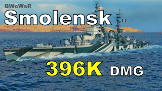 SMOLENSK - 396K DMG - World of Warships