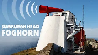 Sounding The Sumburgh Head Foghorn The Last Working Foghorn in Scotland.