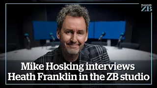 Mike Hosking interviews Heath Franklin in the ZB studio
