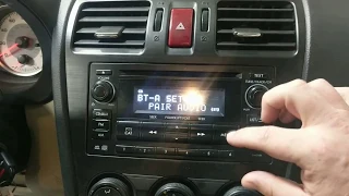 Deletion of audio players Subaru Forester, and other models to fix Bluetooth pairing issues