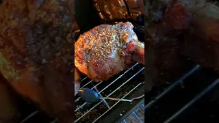 Reverse Sear Cowboy Ribeye #shorts #Steak #fire