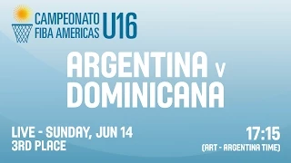 Argentina v Dominican Republic - 3rd Place - 2015 FIBA Americas U16 Championship