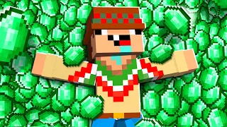 ¡Minecraft PERO tengo 1,000,000 de ESMERALDAS! 😮💵💰 SILVIOGAMER MINECRAFT PERO