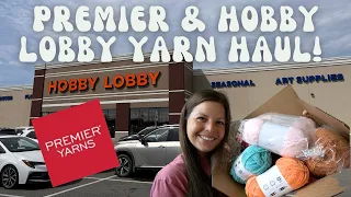 Hobby Lobby and Premier Yarns Haul | Hobby Lobby Yarn Shop With Me | Market Prep | Crochet Business