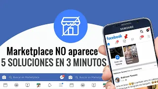 Marketplace NO me aparece en Facebook / 5 Soluciones