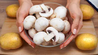 EVERYONE should know this recipe! Incredibly tasty baked potatoes with mushrooms! dinner