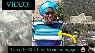 The lady who saw the ZCC bus akk'cident happen infront of her speaks out, heartbreaking VIDEO!
