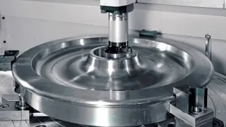 Amazing Heavy Duty CNC Rolling Mill Machine Work, Modern Automatic Rail Wheel Manufacturing Process