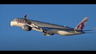 Qatar A350-1000 & Emirates B777-300ER Departures | LAX Plane Spotting 2020