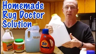 Homemade Carpet Cleaner/ Rug Doctor Copycat Solution from Dollar Store