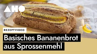 Basisches Bananenbrot aus Sprossen Mehl