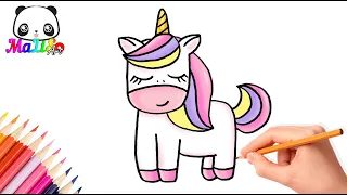 Как нарисовать милого ЕДИНОРОГА легко и просто | Як намалювати єдинорога How to draw a cute Unicorn