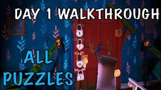 HELLO NEIGHBOR 2 | Day 1 FULL WALKTHROUGH 4 Keys Location! The Neighbor’s House and Treehouse!