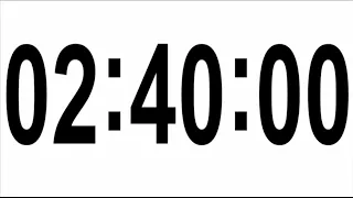 160 MINUTES TIMER # 2 HOURS 40 MINUTES TIMER •  COUNTDOWN TIMER WITH ALARM ⏰