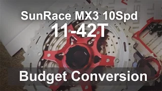 SunRace MX3 10Spd 11‑42T Budget Conversion