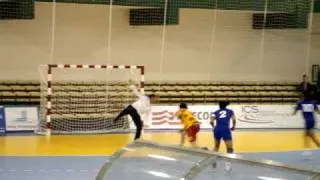 FRANCE - MONTENEGRO Handball Match "Penality" - XVI Mediterranean Games Pescara 2009