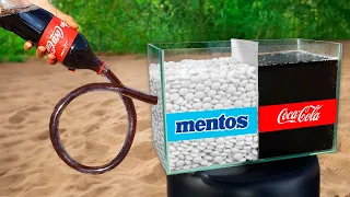 DIY Coca Cola and Mentos vs Aquarium | Best Experiments and Tests