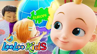 Explore the SEVEN CONTINENTS with Johnny and his friends 🌎 2 HOURS Compilation - Nursery Rhymes