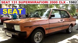 Seat 131 Supermirafiori CLX 2000 con plásticos de fábrica. Año 1982