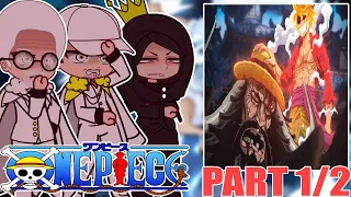 Marines + ( Imu ) React to Luffy || One piece || Gacha React || Compilation