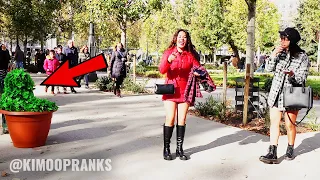 Bushman Prank. She didn't expect this to happen...