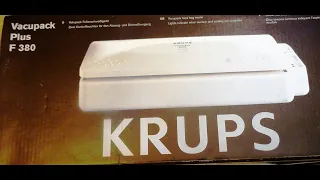 Vacuum Sealer - KRUPS F 380 Vacupack Plus.Folienschweißgerät