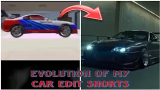 Evolution of my every car edit shorts 💥😈