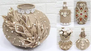 5 Jute flower vase | Home decorating ideas handmade | New 2020