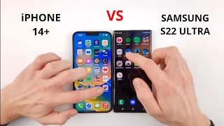 iPhone 14 Plus vs Samsung S22 Ultra | SPEED TEST