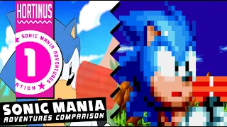 ✪ Sonic Mania Adventures Sprite Comparison | Part 1 ✪