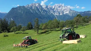 Fendt 313 Vario s4 Test LU-Herzog | mähen, güllen, pressen | Heuernte Silage | Krone McHale Bauer