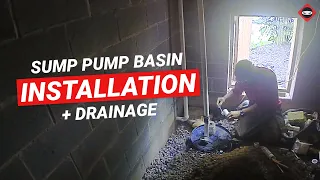 Crawl Space Ninja Sump Pump Basin Install