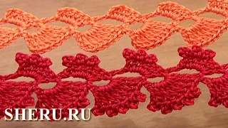 How To Crochet Lace Tape Ribbon Урок 34 Как связать шнур тесьму